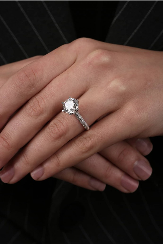 Tektaş Pırlanta Yüzük 3,93 Karat 