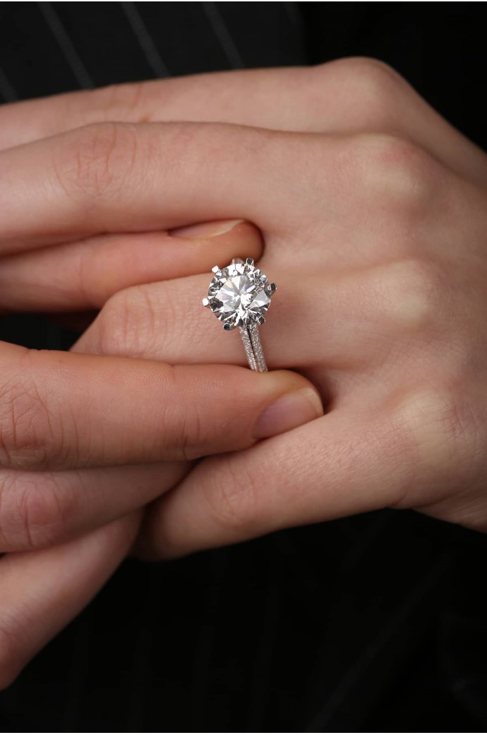 Tektaş Pırlanta Yüzük 3,93 Karat 