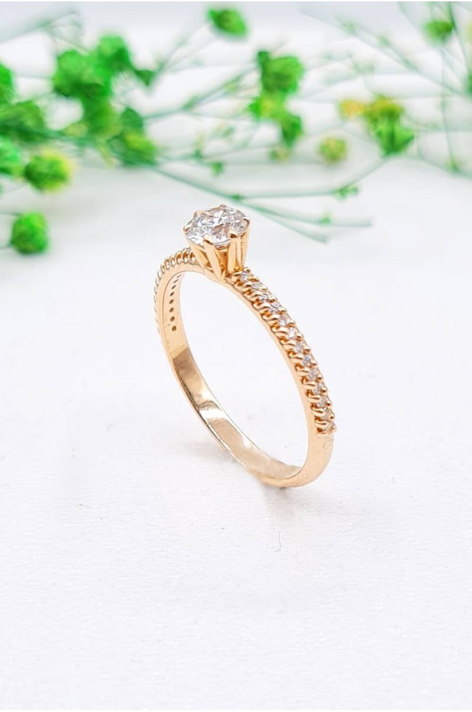 Tektaş Pırlanta Yüzük 0,40 Karat 