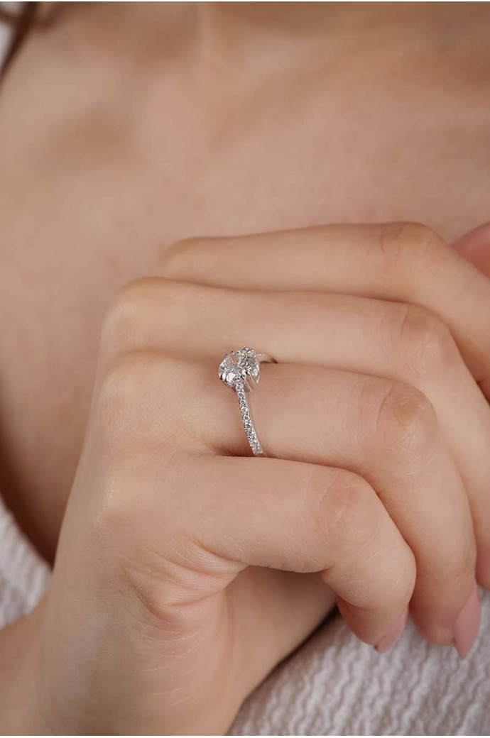 Tektaş Pırlanta Yüzük 1,24 Karat 