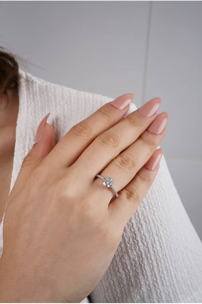 Tektaş Pırlanta Yüzük 1,24 Karat 