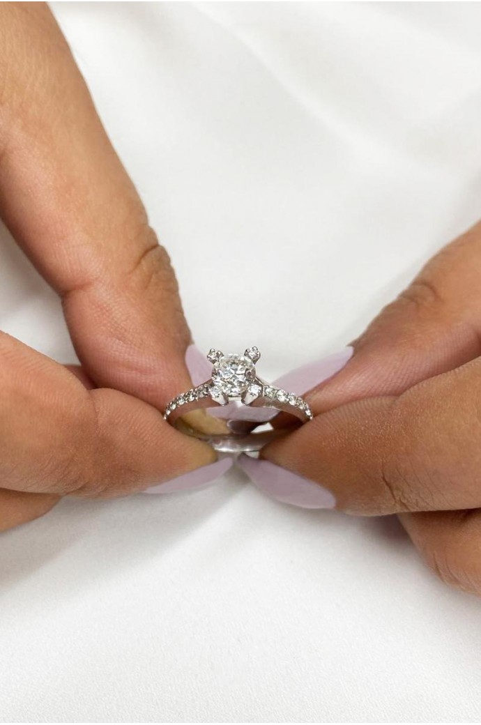 Tektaş Pırlanta Yüzük 0,75 Karat 