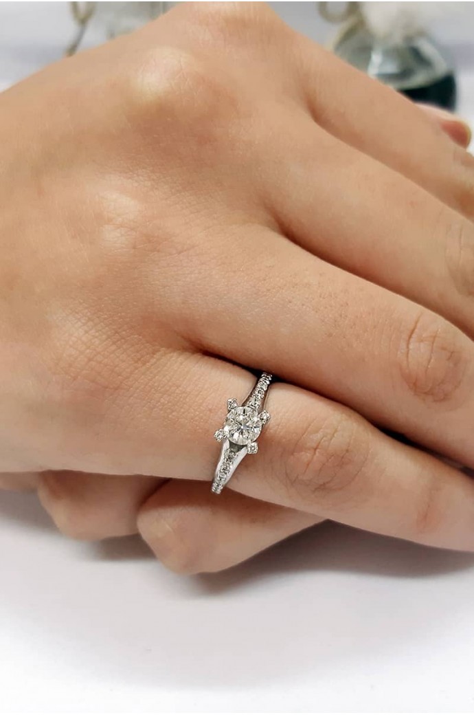 Tektaş Pırlanta Yüzük 0,65 Karat 