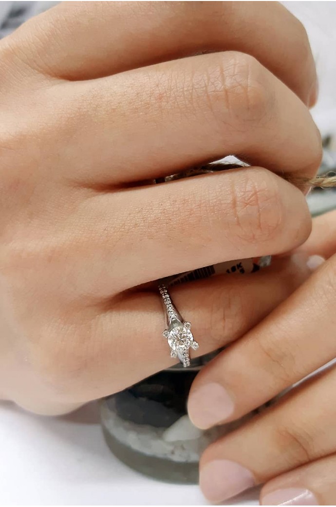 Tektaş Pırlanta Yüzük 0,65 Karat 