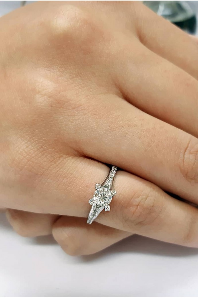 Tektaş Pırlanta Yüzük 0,65 Karat 