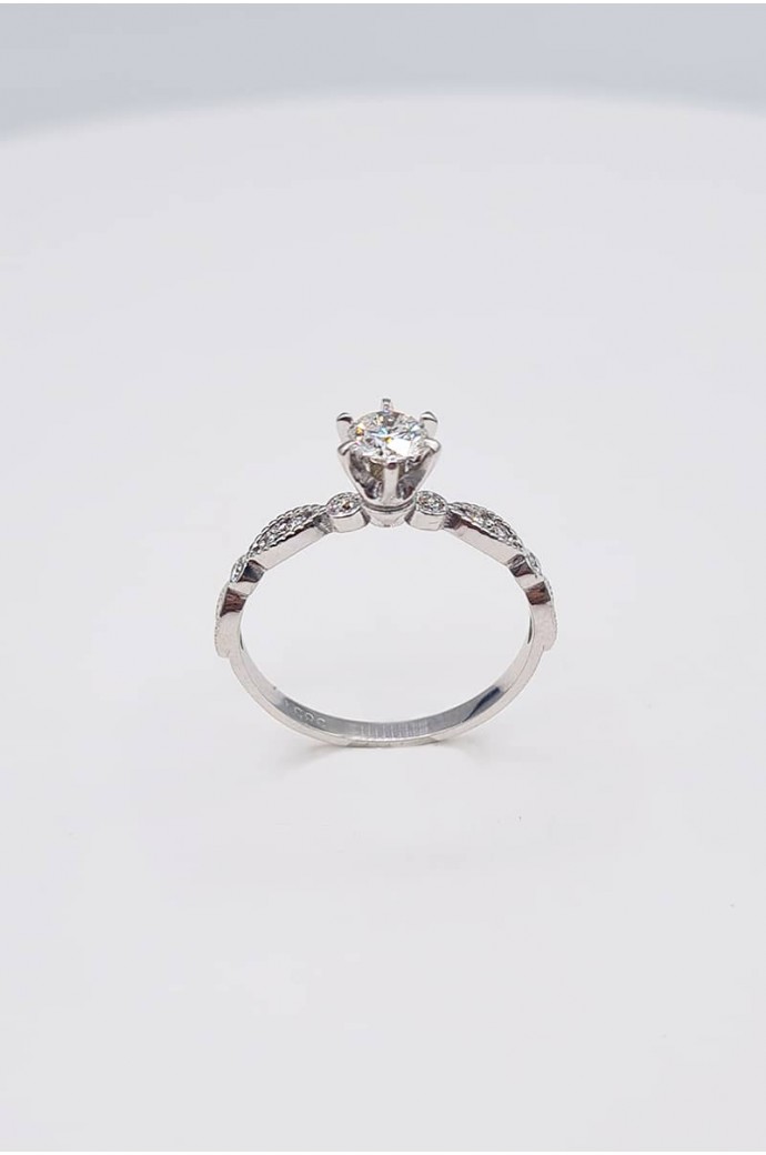 Tektaş Pırlanta Yüzük 0,42 Karat 