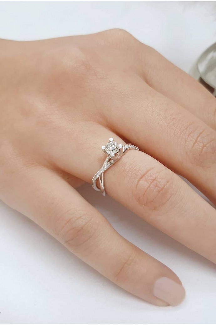 Tektaş Pırlanta Yüzük 0,55 Karat 