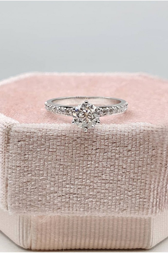 Tektaş Pırlanta Yüzük 0,82 Karat 