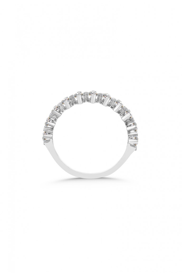 Yarımtur Pırlanta Yüzük 0,55 Karat