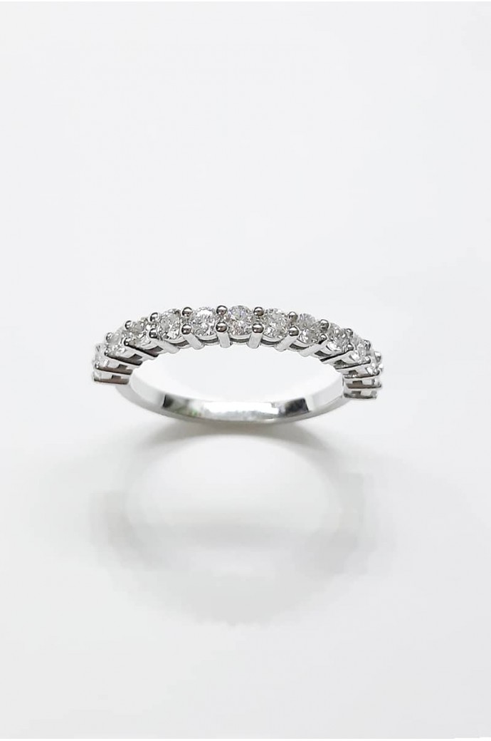 Yarımtur Pırlanta Yüzük 0,55 Karat