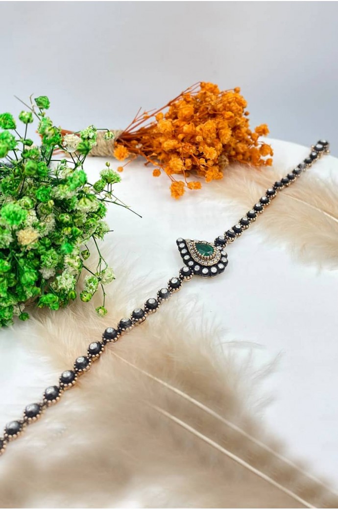 Zümrütlü Elmaslı Bileklik 1,92 Karat