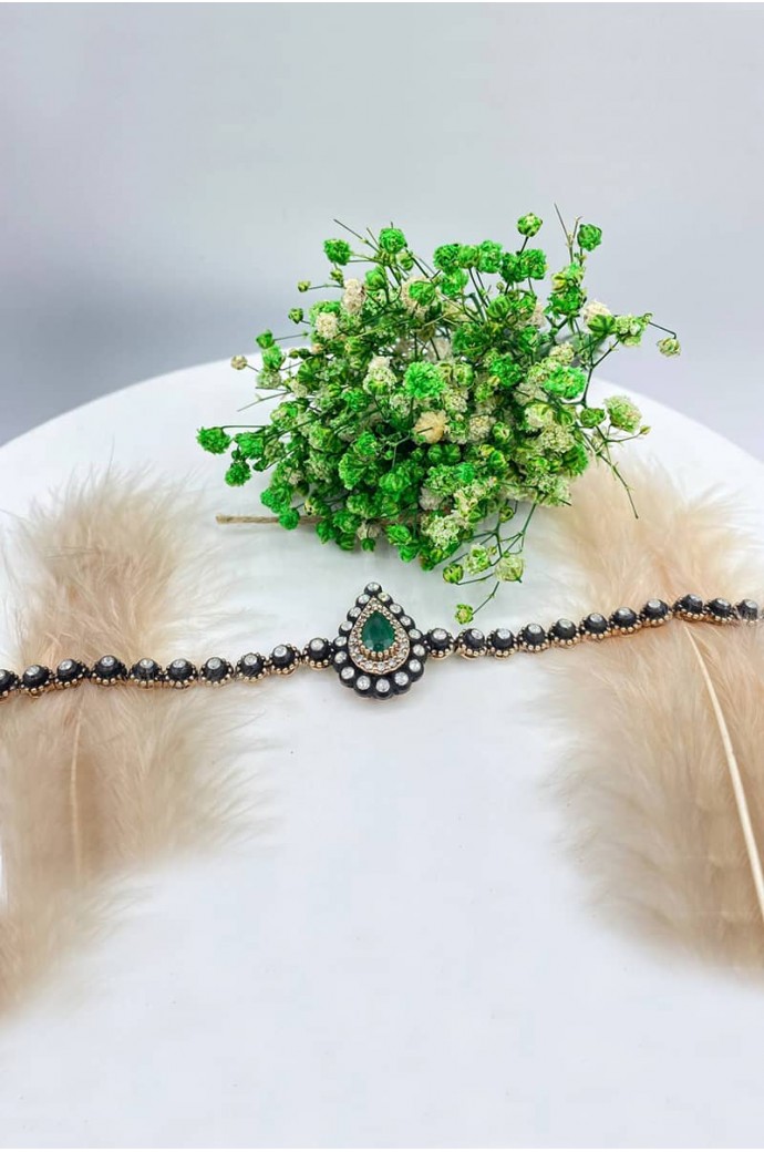 Zümrütlü Elmaslı Bileklik 1,92 Karat