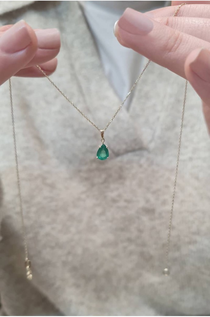 Zümrütlü Kolye 1,04 Karat