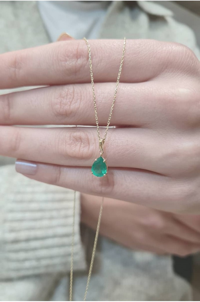 Zümrütlü Kolye 1,04 Karat