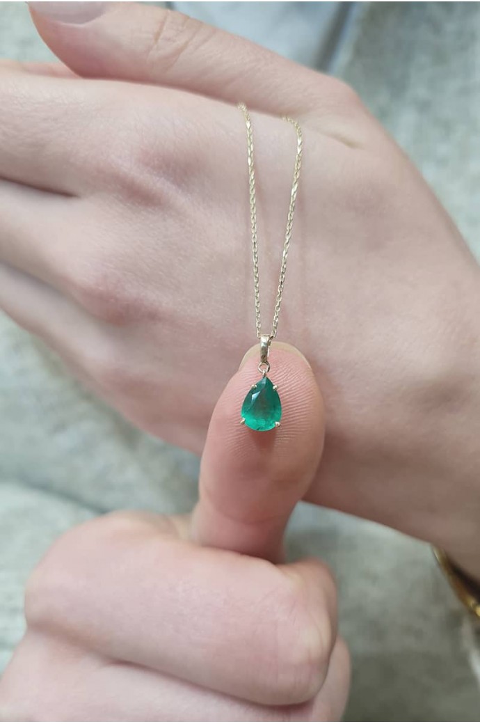 Zümrütlü Kolye 1,04 Karat