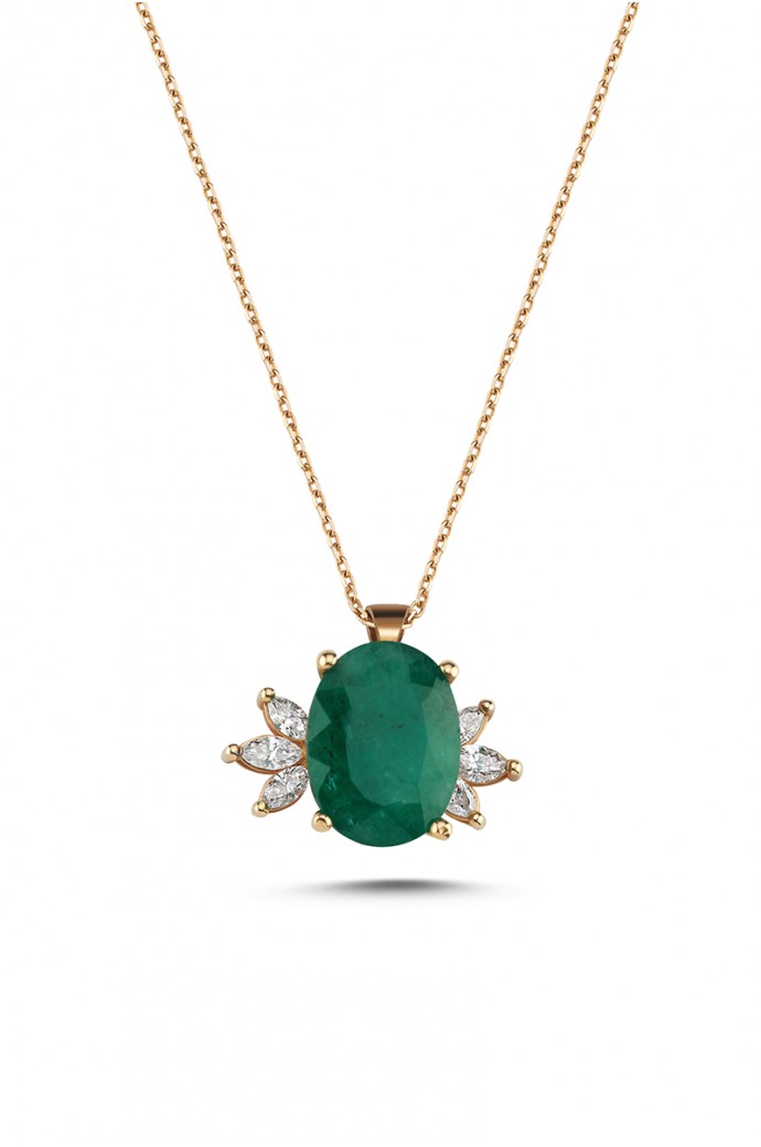 Zümrütlü Pırlantalı Mini Set 9,63 Karat